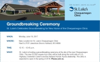 St. Luke's Chequamegon Clinic Groundbreaking Invitation